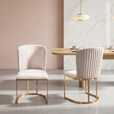 Chaises de salle à manger en bois Chaise de luxe blanche de fauteuil Fauteuils de chaise Mobilier de salon