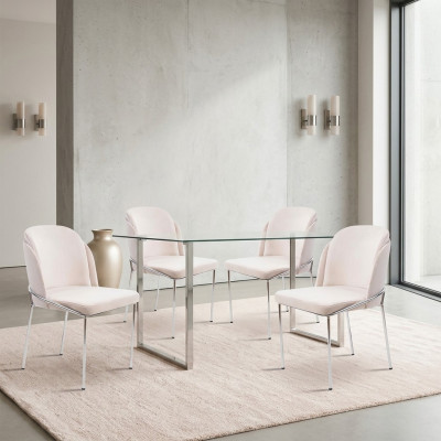 Chaise 4X Chaises Groupe Suite Salle à manger Fauteuil Style italien