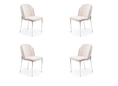 Chaise 4X Chaises Groupe Suite Salle à manger Fauteuil Style italien