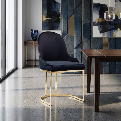 Salle à manger Chaises Bois Luxe Fauteuil Chaise Fauteuil Bleu Salon
