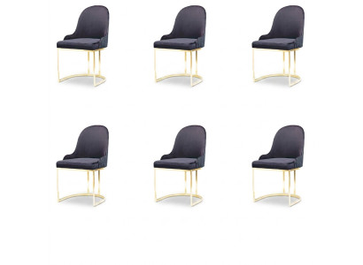 Groupe de cuisine salle à manger Ensemble de chaises Chaises Chaise Rembourrage Bois 6x Chaises nouvelles