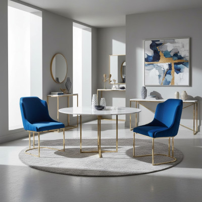 Chaises de groupe Suite rembourrées pour hôtel 2x Chaises à accoudoirs en bois pour groupe