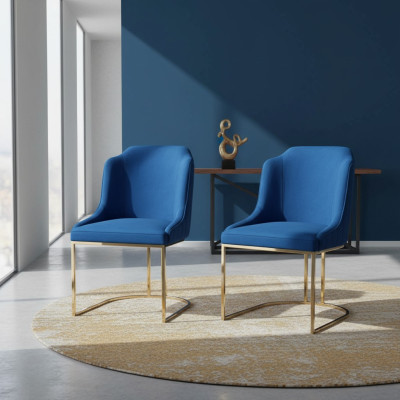 Ensemble de salle à manger avec 4 chaises au design moderne et rembourrage neuf.