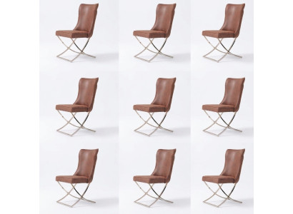 Chaise 6 Chaise de Salle à Manger Fauteuil Club en Bois Lounge Design Meubles Chaise Rembourrée