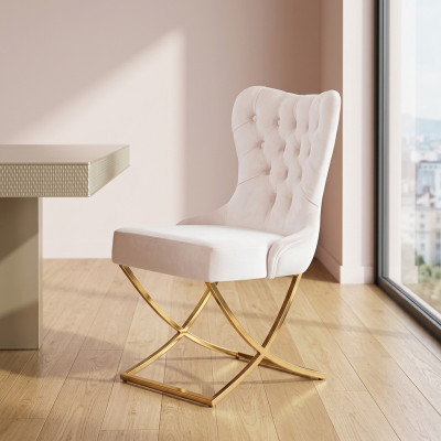 Suite Chaises 6x Siège Design Rembourré Groupe de Fauteuils de Salon Lehn Meubles Chaises