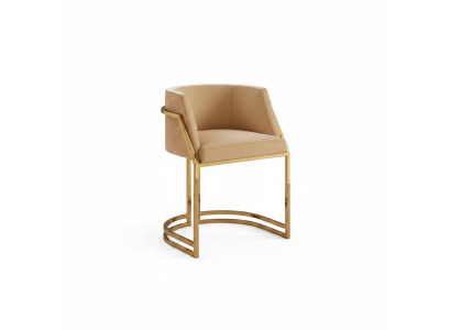 Cuisine Salle à manger Moderne 4x Chaise Fauteuil en acier inoxydable Tissu Rembourrage Chaises
