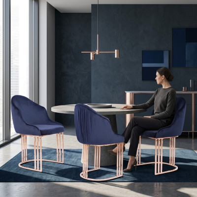 Designer Lehn Seat Armchair salle à manger de luxe 2x Chaises Rembourrage Textile