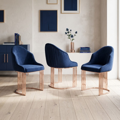 Designer Lehn Seat Armchair salle à manger de luxe 2x Chaises Rembourrage Textile