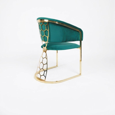 Fauteuil Chaise Salle à manger Salon Siège Chaise rembourrée Textile Fauteuil télé