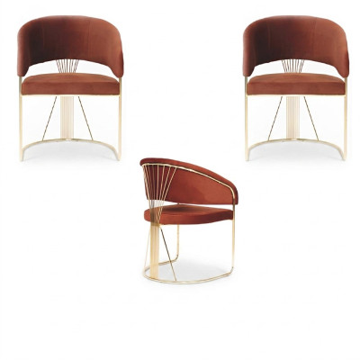 Suite Cuisine Salon Salle à manger Set Chaise de designer Set 2x Chaises