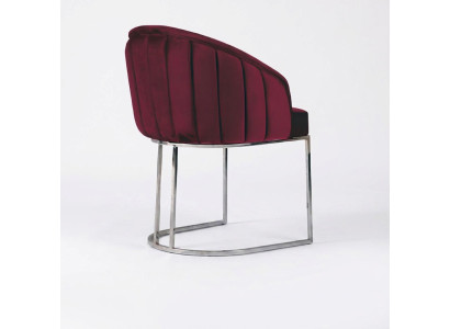 Chaise de fauteuil moderne 1x Chaise de salle à manger TV Lounge Chaise rembourrée en textile