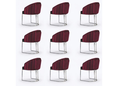 Suite de chaises Rembourrage Conception bois Groupe salle à manger 8 Chaise