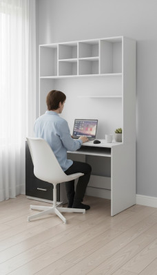 Le bureau noir Table Bureau Chambre enfant Chambre de jeunes Tableaux nouveaux haute brillance