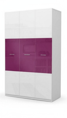 Armoire Armoire Enfants Chambre d'enfants Chambre mixte pour enfants Mobilier Lilas Blanc