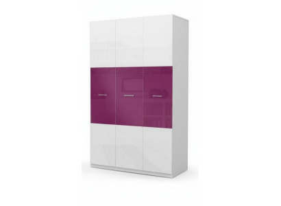 Armoire Armoire Enfants Chambre d'enfants Chambre mixte pour enfants Mobilier Lilas Blanc