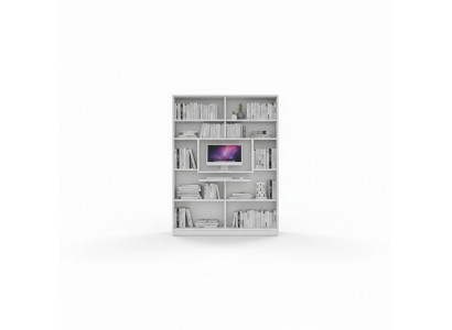 Armoire d'angle Étagère Bibliothèque Armoire en bois pour chambre d'enfants Chambre de jeunes Blanc