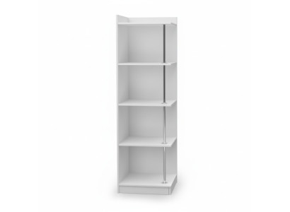 Étagère Bibliothèque Coin Armoire Penderie en bois pour chambre d'enfants Chambre de jeunes Blanc