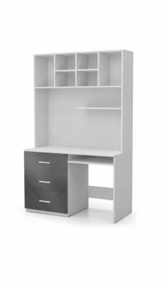 Bureau Table haute brillance Gris Bureau Chambre d'enfants Chambre de jeunes Tables neuves