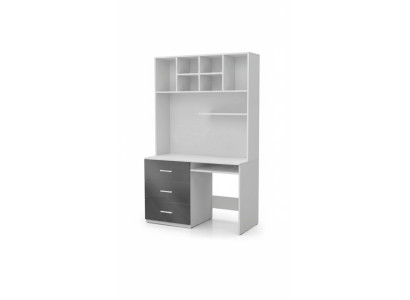 Bureau Table haute brillance Gris Bureau Chambre d'enfants Chambre de jeunes Tables neuves