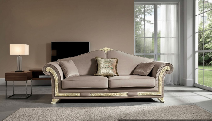 Canapé 3 places Mobilier de luxe Salon Trois places Design classique italien