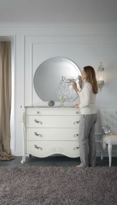 Commode Blanche Style Bois Mobilier Commodes de Nouveau Design de Mobilier Italien MobilPiu