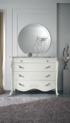 Commode Blanche Style Bois Mobilier Commodes de Nouveau Design de Mobilier Italien MobilPiu