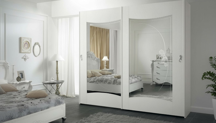 Armoire blanche Mobilier de luxe Mobilier italien Armoire de chambre