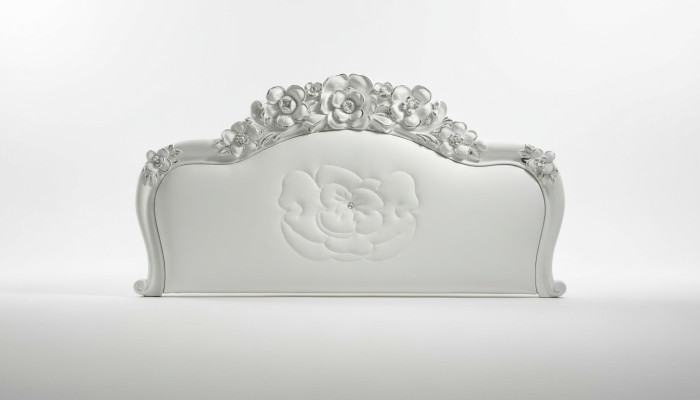 Lit Chambre Blanche Lits Bois Luxe Mobilier Design Classique Hôtel Double