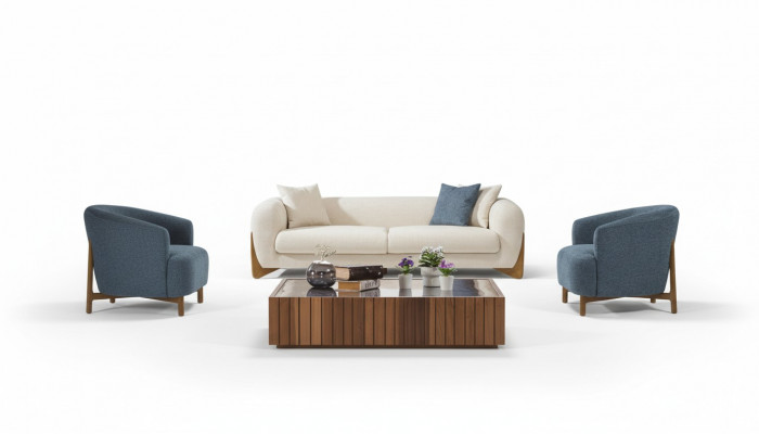 Ensemble de canapés mobilier de style italien: Canapé 3+3+1 place
