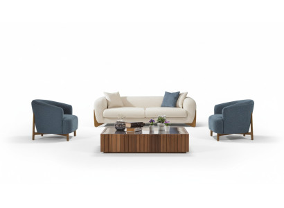 Ensemble de canapés mobilier de style italien: Canapé 3+3+1 place