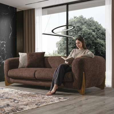 Canapé 3 places Salon Design de luxe Style italien Mobilier Moderne