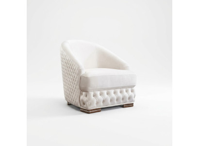 Fauteuil 1 place Chesterfield blanc Relax Meubles italiens Ameublement