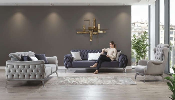 Fauteuil 1 place Blanc Fauteuil Design de Luxe Mobilier Élégant Style Italien