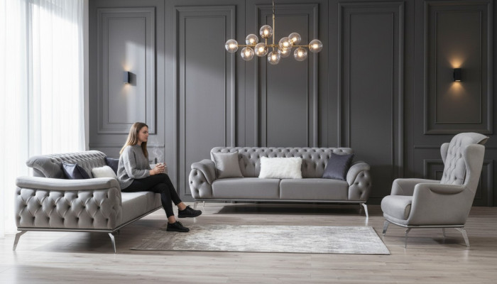 Canapé Chesterfield Trois Places Canapé Canapés Mobilier de Luxe Ameublement
