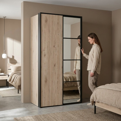 Placard de garde-robe loft armoire multi-usage - Armoire en bois meubles armoires brun