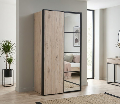 Placard de garde-robe loft armoire multi-usage - Armoire en bois meubles armoires brun