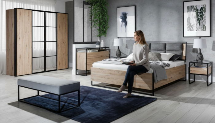 Garde-robe Marron Bois Mobilier Design Élégant Chambre Moderne Nouvelle garde-robe
