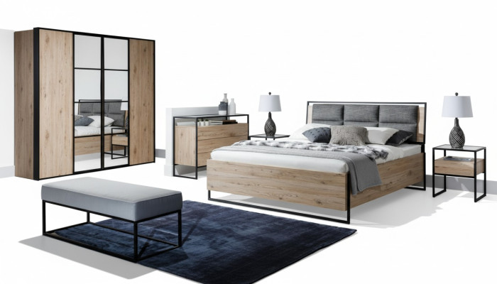 Garde-robe Marron Bois Mobilier Design Élégant Chambre Moderne Nouvelle garde-robe