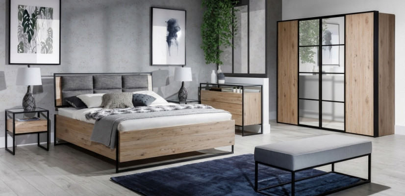Table de chevet en bois marron Design de meubles Chambre à coucher Art déco nouveau