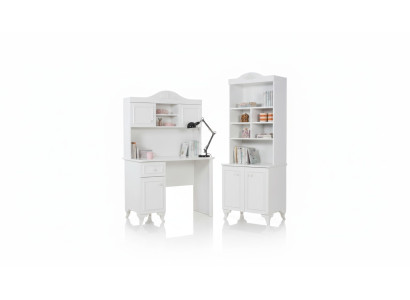 Chambre d'enfants Set Blanc Bureau Élégant Design Étagère à Livres Meubles en Bois nouveau