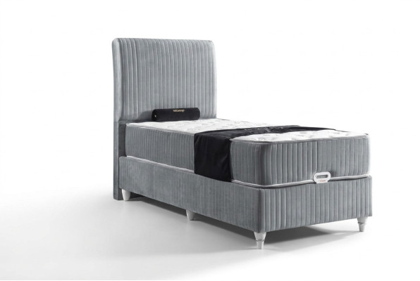 Lit Boxspring de luxe pour hôtel Lits simples avec matelas 90x200 Mobilier