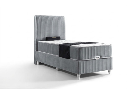 Lit Boxspring de luxe pour hôtel Lits simples avec matelas 90x200 Mobilier