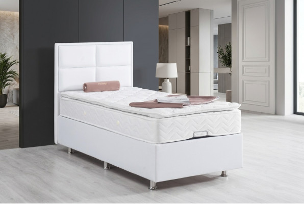Boxspring Bed Single Beds Furniture Beds 120x200cm with Mattress Double  Lit Boxspring Lits Simples Meubles Lits 120x200cm avec Matelas Double