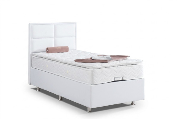 Boxspring Bed Single Beds Furniture Beds 120x200cm with Mattress Double  Lit Boxspring Lits Simples Meubles Lits 120x200cm avec Matelas Double
