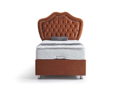 Lit marron Lit simple Sommiers Boxsprings Chambres de luxe Chesterfield