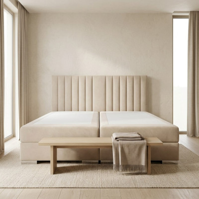 Un lit confortable et fonctionnel est fabriqué avec des matériaux de haute qualité dans un style moderne.