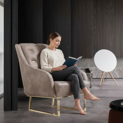 Fauteuil Textile Salon Luxe Design Mobilier Chaises Moderne Chesterfield