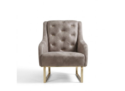 Fauteuil Textile Salon Luxe Design Mobilier Chaises Moderne Chesterfield