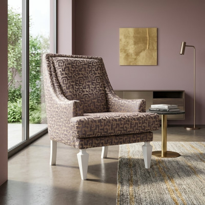 Salon Marron Fauteuil Rembourré Designer Hôtel Fauteuil Salon Meubles une Place
