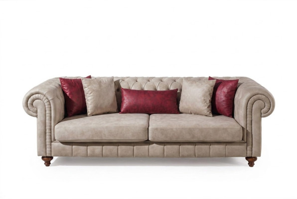 Sofas rembourrés modernes Canapé design Trois places Siège nouveau Canapé design 3 places